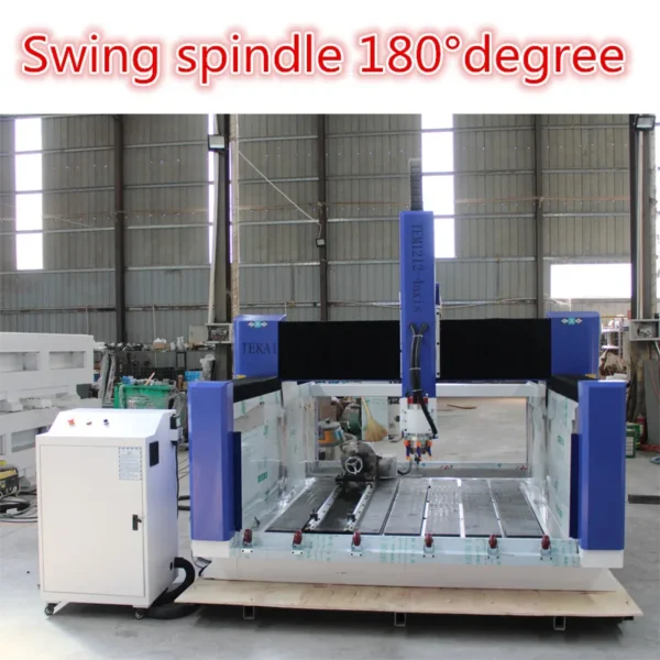 swing spindle 4 axis cnc engraving machine for stone milling wood carving 3d rotary milling kit cutting machine