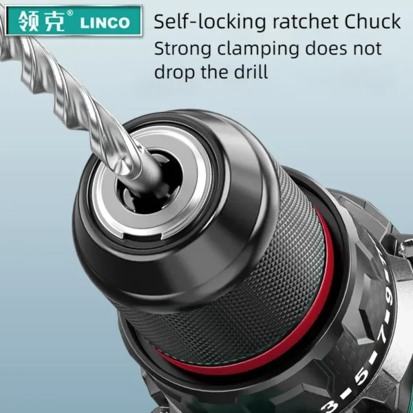 Brushless Electric Drill Tapping Cordless Impact Drill Metal Ratchet Chuck Electric Hand Drill Household Electric Screwdriver - Image 6