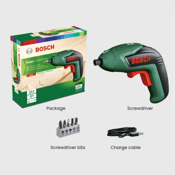 Bosch Electric Screwdriver Cordless 3.6V/1.5Ah 4.5Nm Home Diy Handheld Drill Household Maintenance Repair Power Tools - Image 3