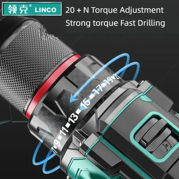 Brushless Electric Drill Tapping Cordless Impact Drill Metal Ratchet Chuck Electric Hand Drill Household Electric Screwdriver - Image 4