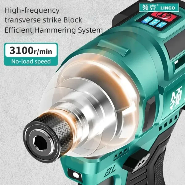 Brushless Electric Drill Tapping Cordless Impact Drill Metal Ratchet Chuck Electric Hand Drill Household Electric Screwdriver - Image 5