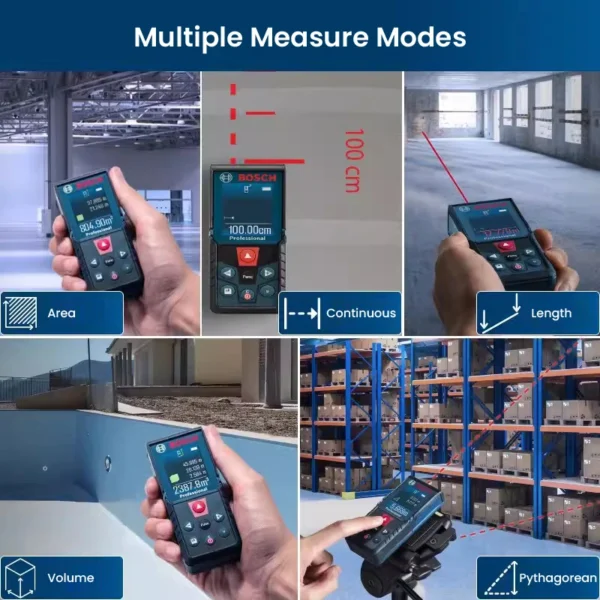 Bosch GLM 400 Laser Rangefinder Multi Modes Distance Meter 40m Range High Precision Color Screen Laser Tape Measurement Tools - Image 2