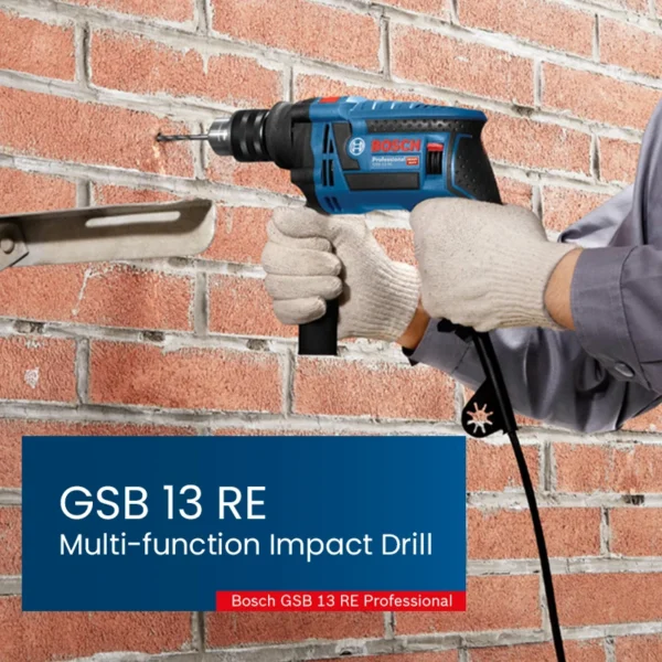 Bosch GSB 13RE Hammer Drill 650W High-Power 47000 Bpm Impact Cable Driller Variable Speed Drilling Power Tool for Concrete Steel - Image 2