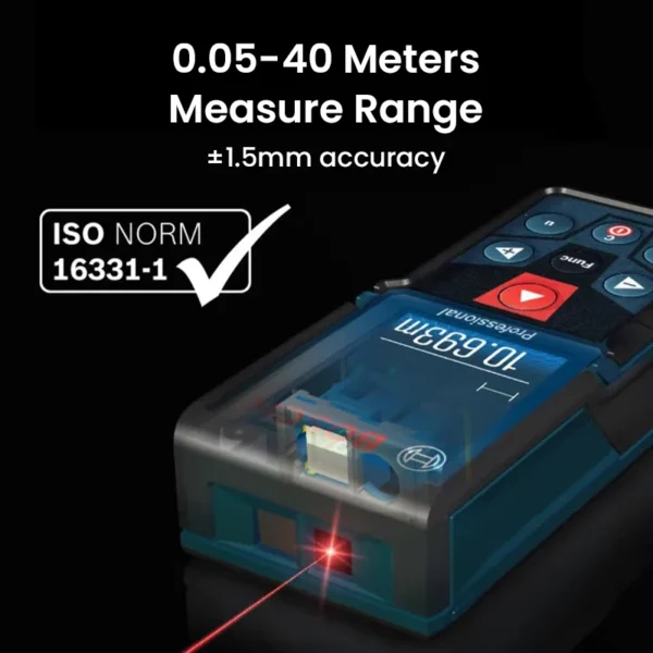 Bosch GLM 400 Laser Rangefinder Multi Modes Distance Meter 40m Range High Precision Color Screen Laser Tape Measurement Tools - Image 3