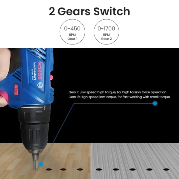 Bosch GSR 180 Li Cordless Drill 18V 54 Nm Electric Screwdriver Driller Lithium Battery Drill Professional Rotating Power Tool - Image 4