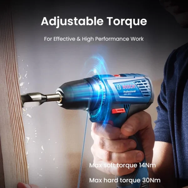 Bosch GSR 120 Li Electric Drill 12V Cordless Screwdriver Rechargeable Impact Driller Driver Bosch Multi-Function Power Tools - Image 4