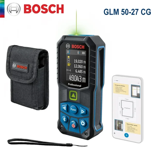 Bosch GLM 50-27 CG Laser Rangefinder Bluetooth Laser Tape Measure Distance Meter 50M Professional Distance Measure Instrument