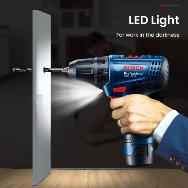 Bosch GSR 120 Li Electric Drill 12V Cordless Screwdriver Rechargeable Impact Driller Driver Bosch Multi-Function Power Tools - Image 5