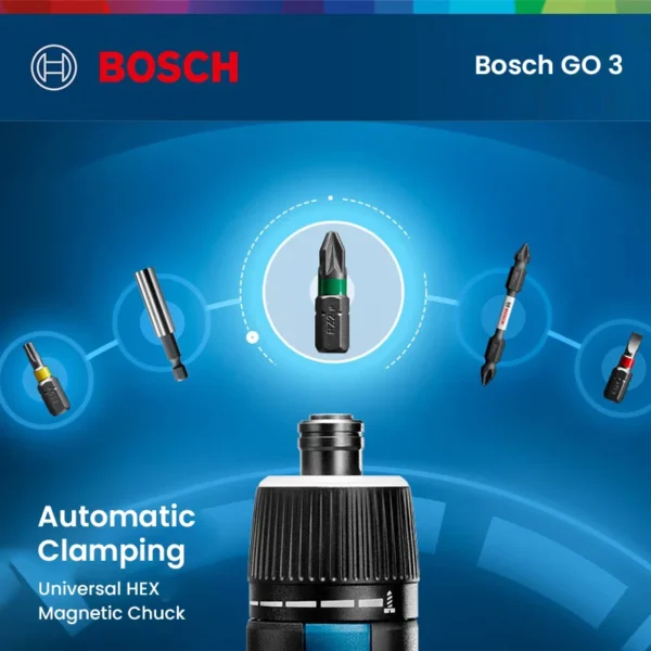 Bosch Professional GO 3 Eectric Screwdriver 3.6V 2Ah Rechargeable Screw Driver Cordless Drill Impact Driver Home DIY Power Tools - Image 4