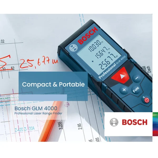 Bosch GLM4000 Laser Range Finder Digital Laser Distance Meter 40m Range High Precision Laser Tape Measure Measurement Tools - Image 2