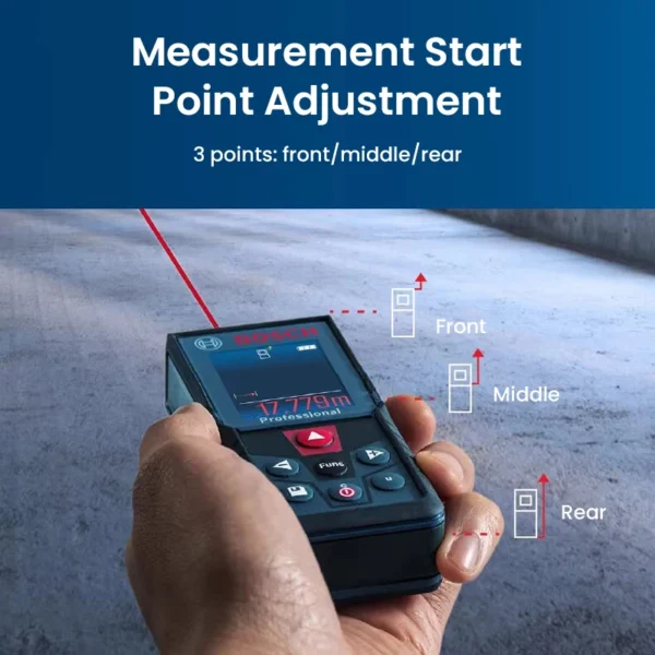 Bosch GLM 400 Laser Rangefinder Color Screen Display 40M Distance Meter 5 Modes High Precision Laser Ruler Measurement Tools - Image 5