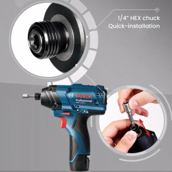 Bosch GDR120-Li Electric Drill Cordless Driller 100Nm Torque 12V Jack Impact Wrench Screwdriver Bosch Power Tools with 2 Battery - Image 5