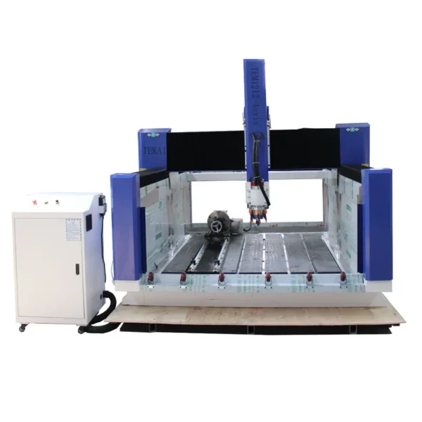 3d models cnc stl swing head rotation axis cnc milling machine for engraving and cutting cnc woodworking router machine - Image 3
